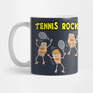 Three Light Tennis Rocks Mug